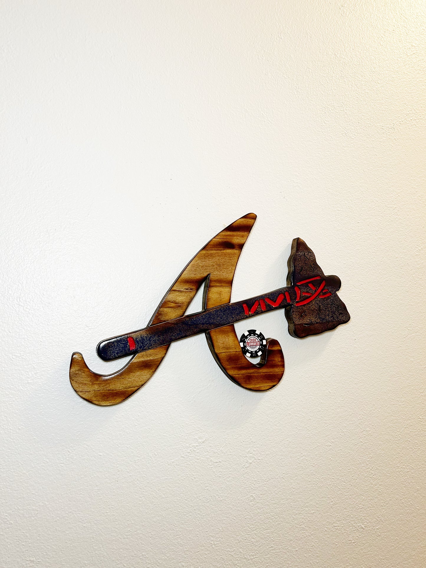 Atlanta Braves with Tomahawk 1/1
