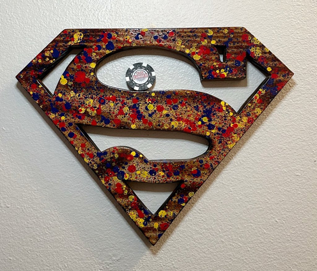 Superman 1/1 Wood Art