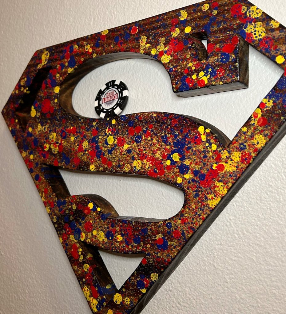 Superman 1/1 Wood Art